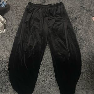 Velvet sweat pants
